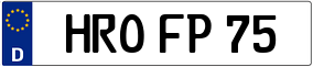 Trailer License Plate